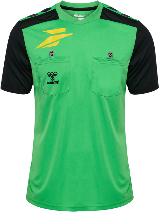 FFHB NEW REFEREE JERSEY S/S, POISON GREEN WO SPONSOR FFHB NEW REFEREE JERSEY S/S, POISON GREEN WO SPONSOR, packshot