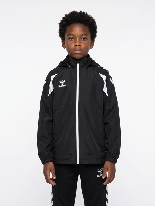 hmlCORE 2.0 ALL-WEATHER JACKET KIDS, BLACK/WHITE, model