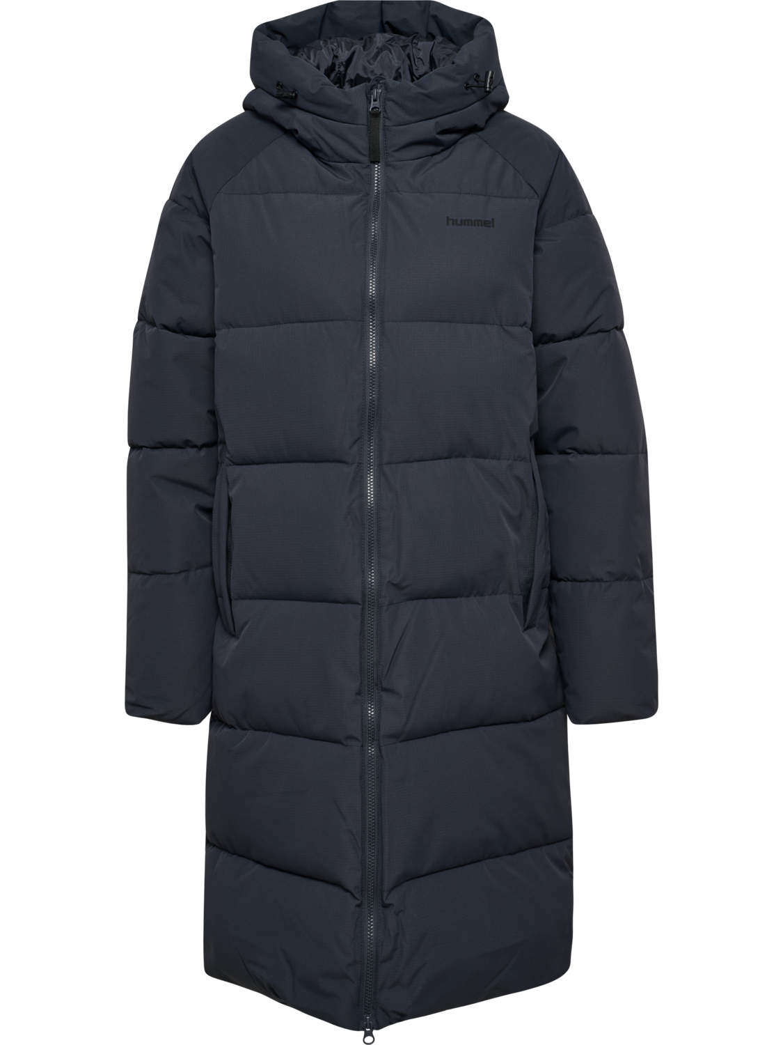 hmlLONG PUFFER W JACKET, EBONY, packshot