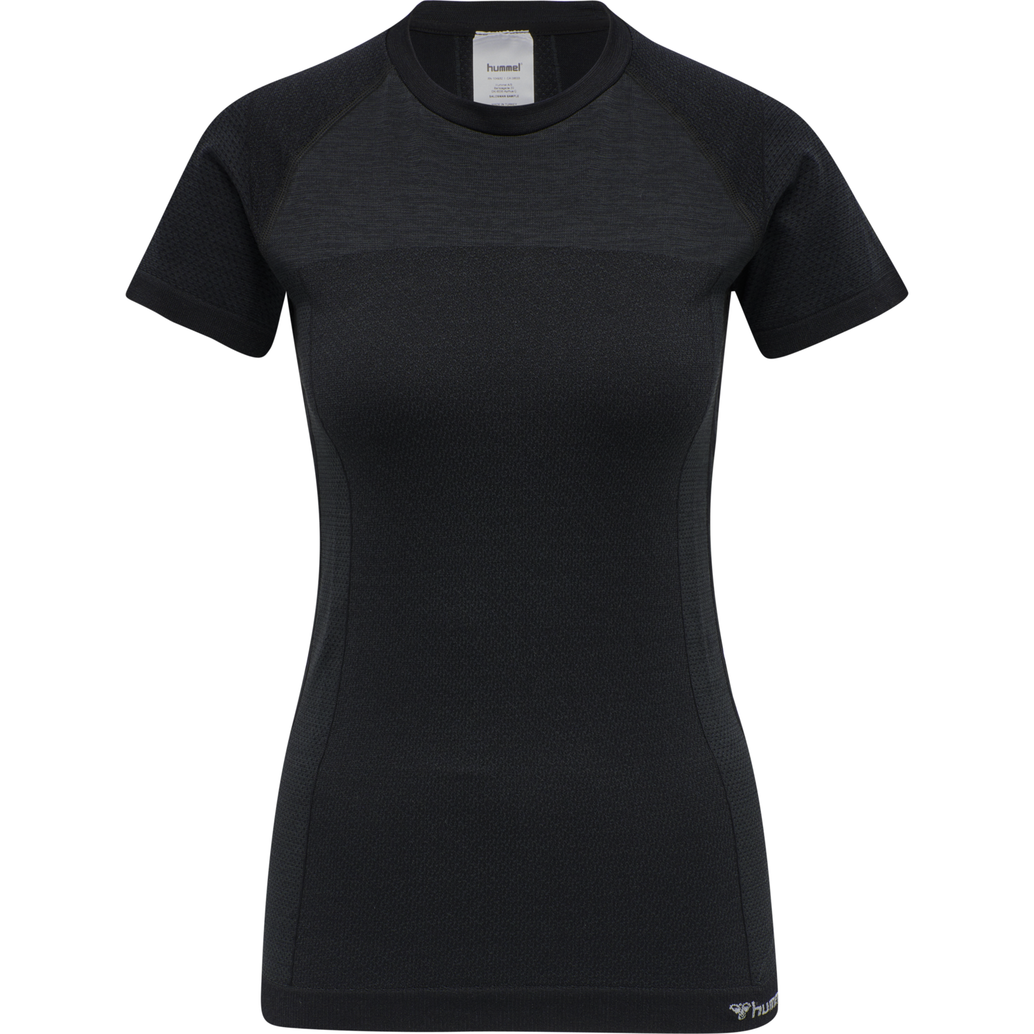 hmlCLEA SEAMLESS T-SHIRT, BLACK MELANGE, packshot