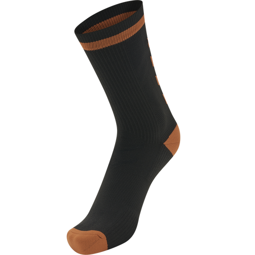 ELITE INDOOR SOCK LOW, BLACK/ORANGE TIGER ELITE INDOOR SOCK LOW, BLACK/ORANGE TIGER, packshot