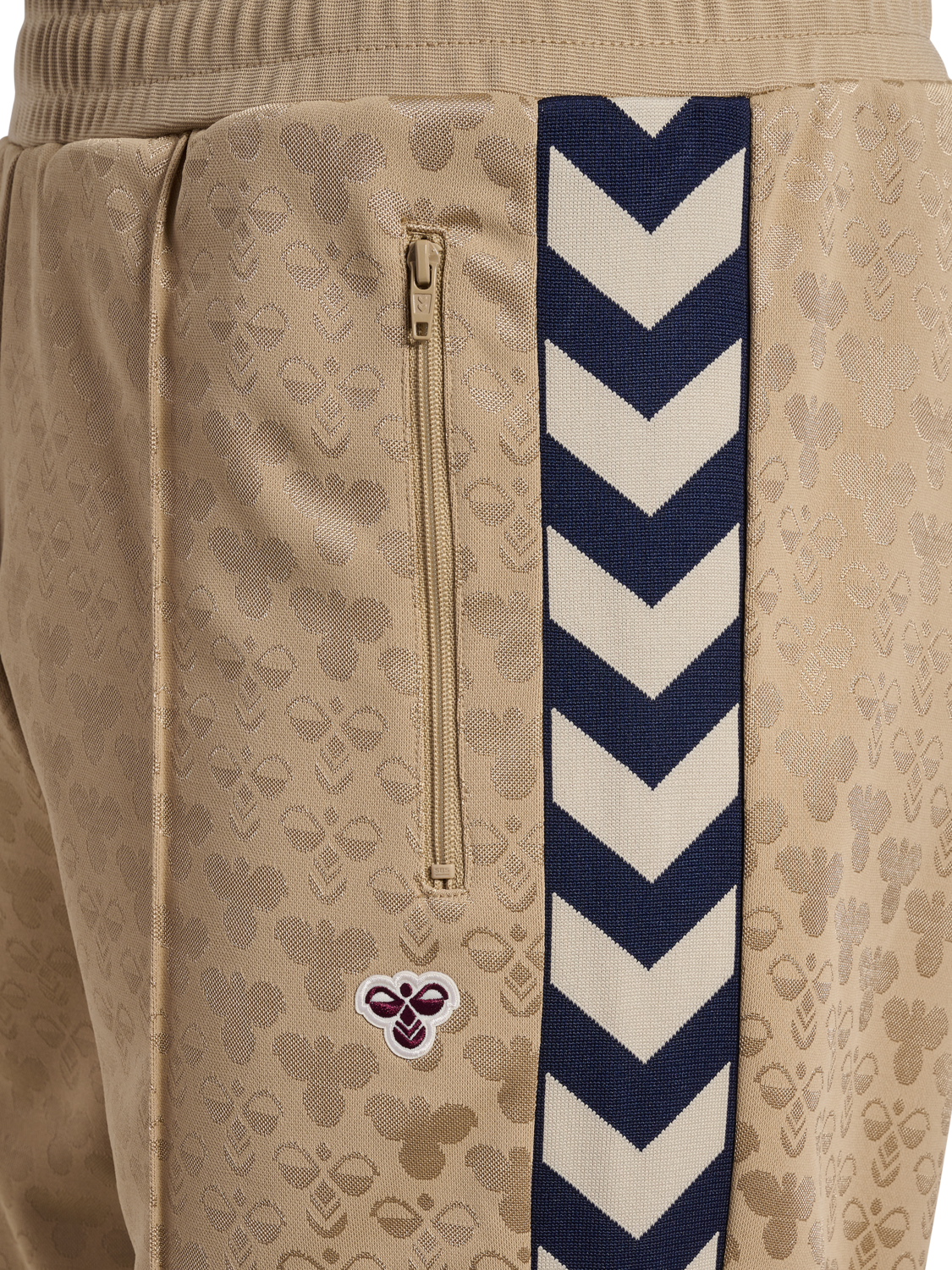 hmlARCHIVE REGULAR POLY PANTS AOP, CORNSTALK, packshot