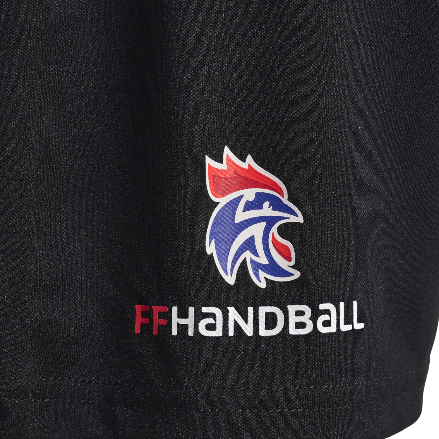 FFHB REFEREE POLY SHORTS, BLACK W/LOGO, packshot