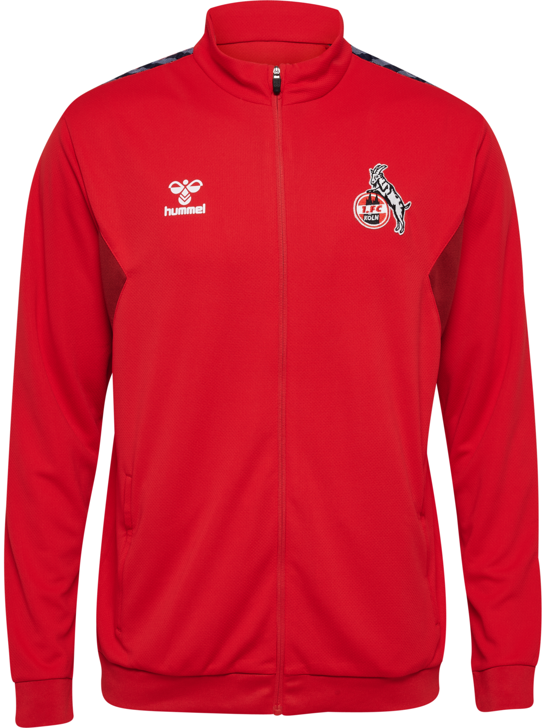 1FCK 23/24 TR PL ZIP JACKET, TRUE RED, packshot