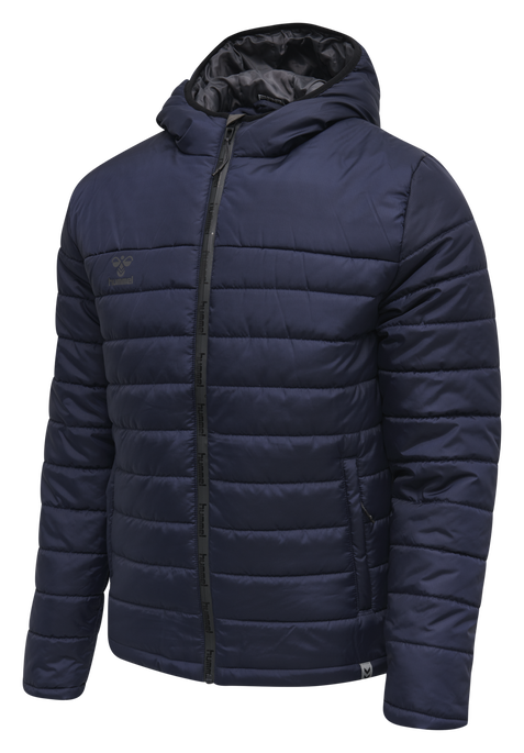 hmlNORTH QUILTED HOOD JACKET, MARINE, packshot