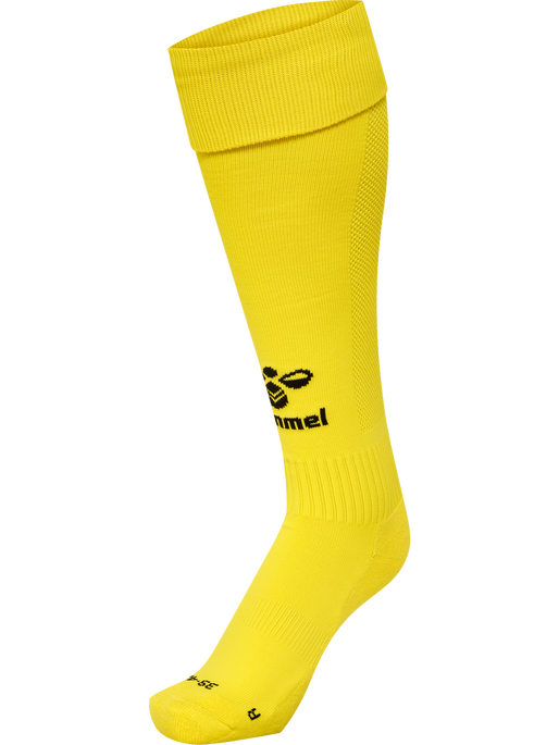 hmlESSENTIAL FOOTBALL SOCKS, BLAZING YELLOW/BLACK, packshot
