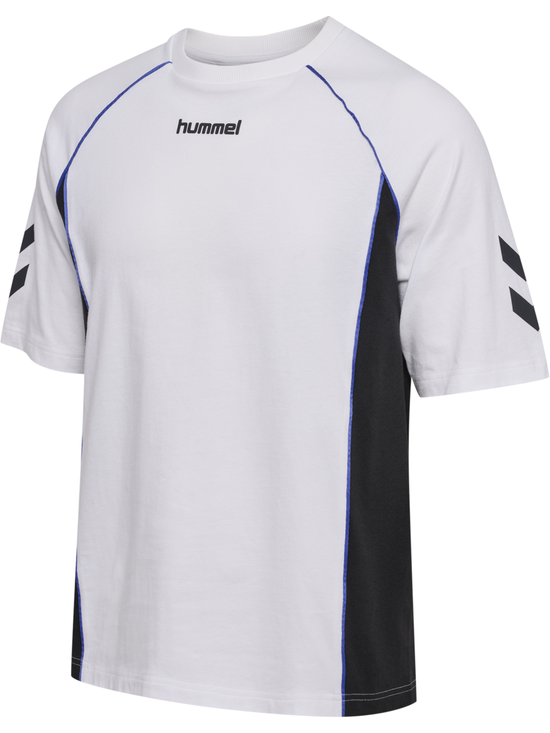 hmlBLAZE26 ATHLEISURE T-SHIRT S/S, WHITE/ASPHALT, packshot
