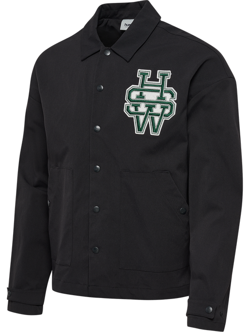 hmlCOACH JACKET HSW, BLACK hmlCOACH JACKET HSW, BLACK, packshot