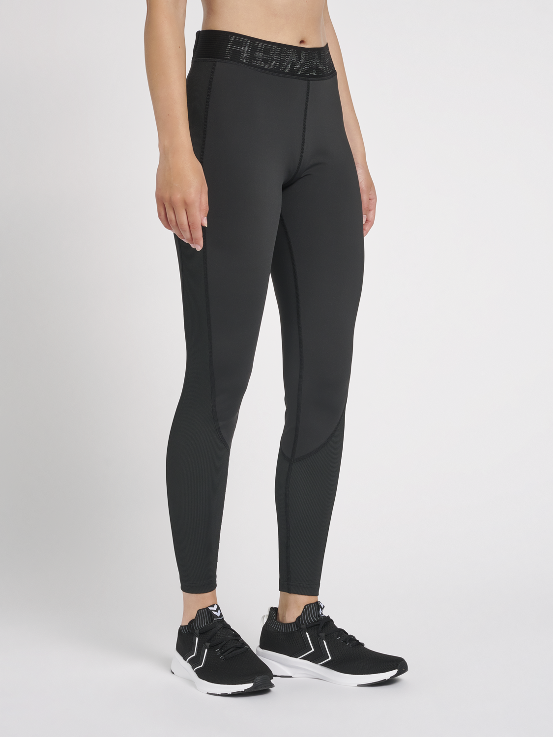 hummel JADA MID WAIST TIGHTS - BLACK 