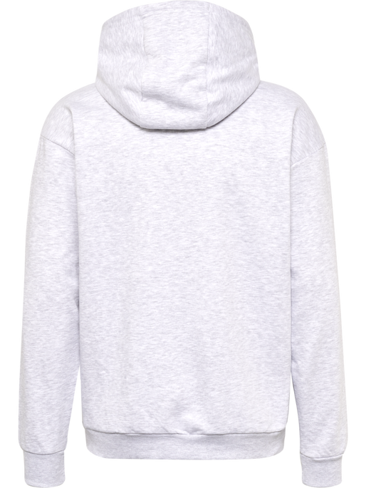 hmlFELIX LOOSE HOODIE, LIGHT GREY MELANGE, packshot