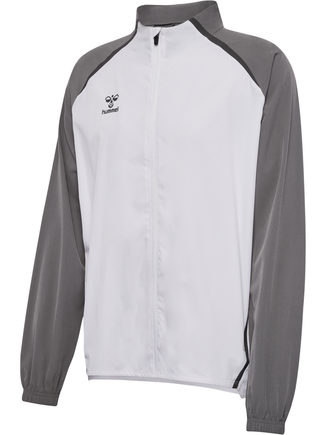 hmlLEAD 2.0 WOVEN JACKET, WHITE/STEEL GRAY, packshot