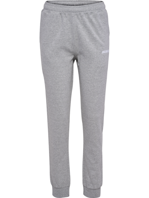hmlELEMENTAL REGULAR PANTS WOMAN, GREY MELANGE, packshot