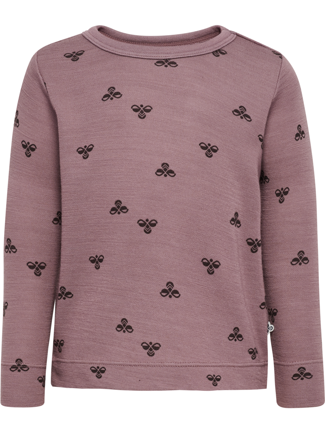 hmlMINI WOOL T-SHIRT L/S, TWILIGHT MAUVE, packshot