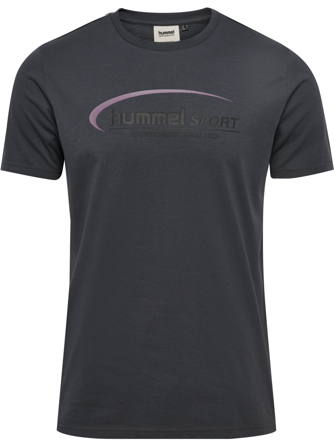 hmlPULSE GRAPHIC T-SHIRT S/S, EBONY, packshot