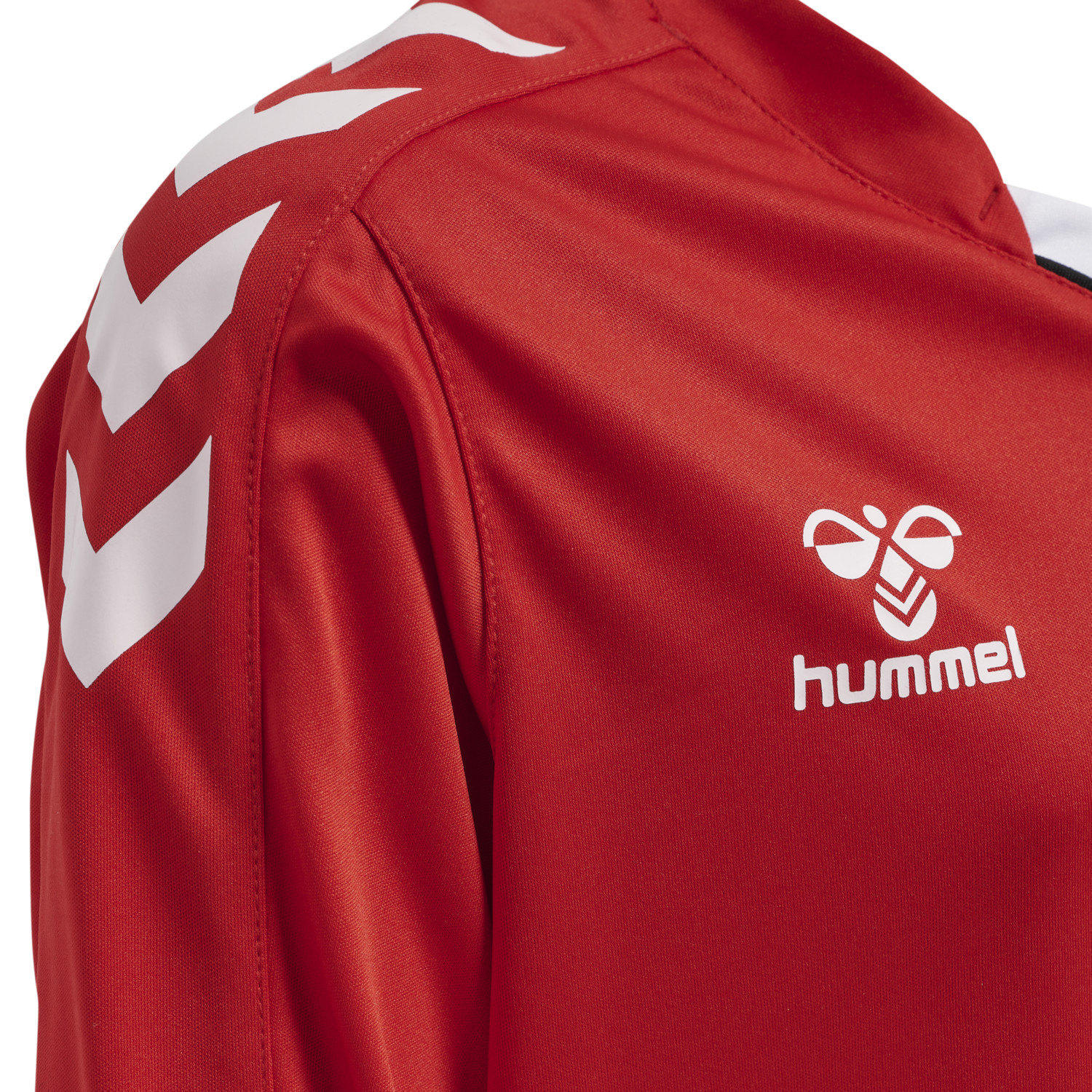 hmlCORE XK POLY JERSEY L/S KIDS, TRUE RED, packshot