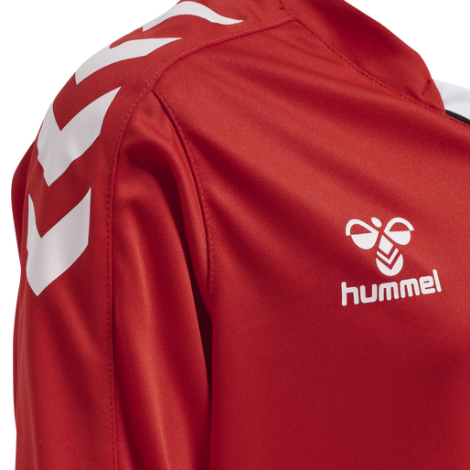 hmlCORE XK POLY JERSEY L/S KIDS, TRUE RED, packshot