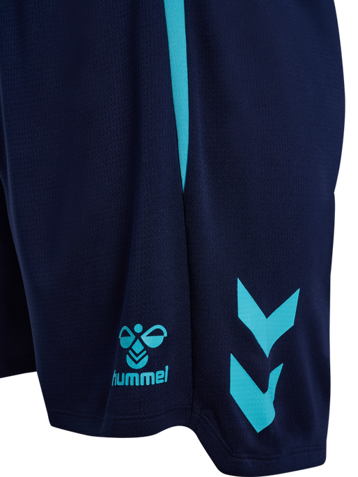 hmlLEAD 2.0 SHORTS, MARINE/BLUE FISH, packshot