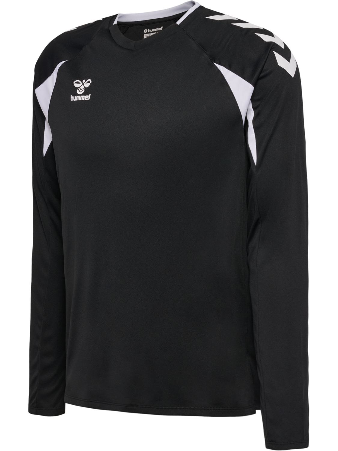 hmlCORE 2.0 JERSEY L/S, BLACK/WHITE, packshot