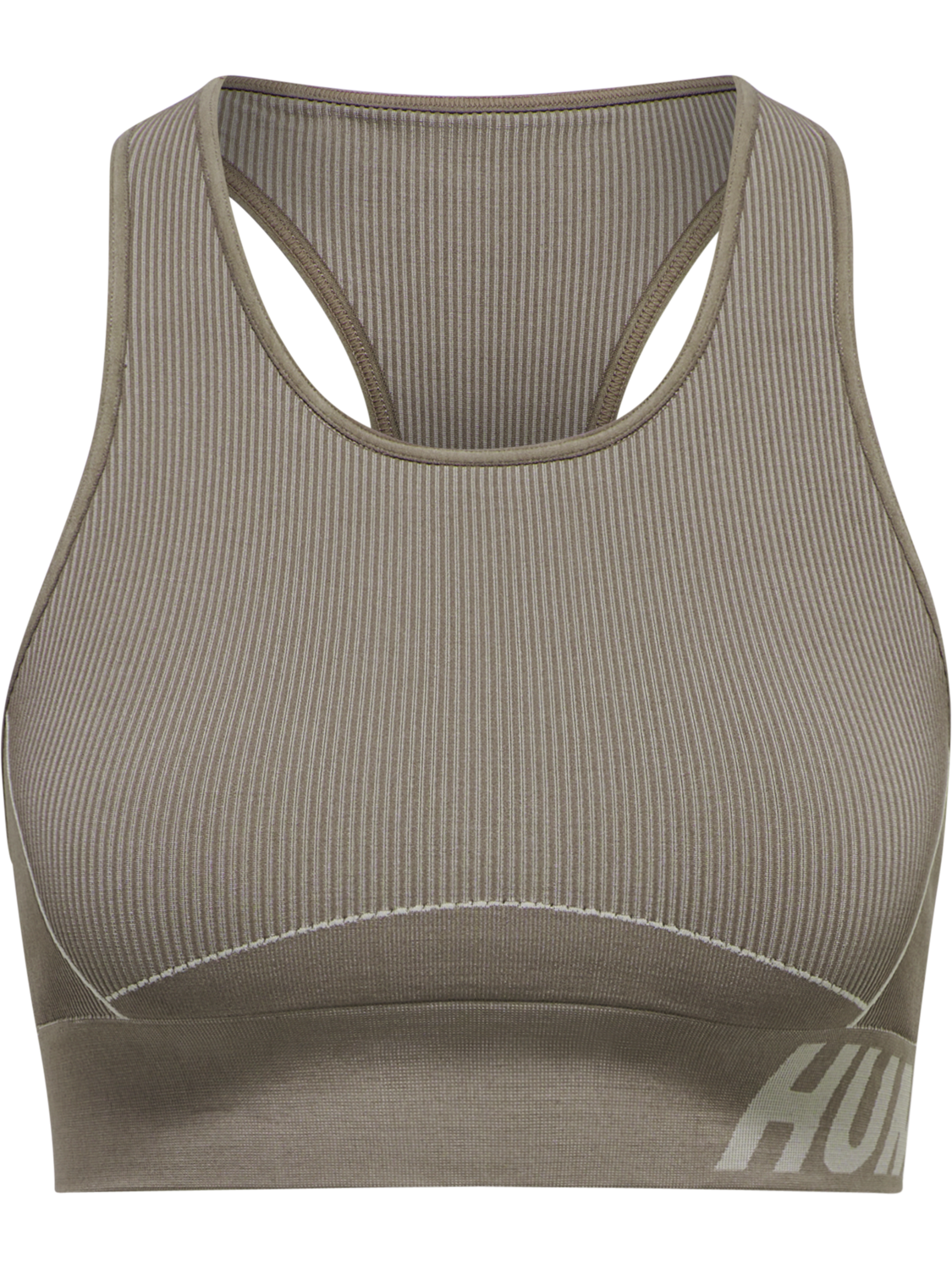 hmlTE CHRISTEL SEAMLESS SPORTS TOP, CHATEAU GRAY/DRIFTWOOD MELANGE, packshot