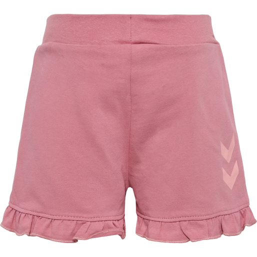 hmlTALYA RUFFLE SHORTS, MESA ROSE, packshot