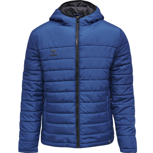 hmlNORTH QUILTED HOOD JACKET, TRUE BLUE hmlNORTH QUILTED HOOD JACKET, TRUE BLUE, packshot