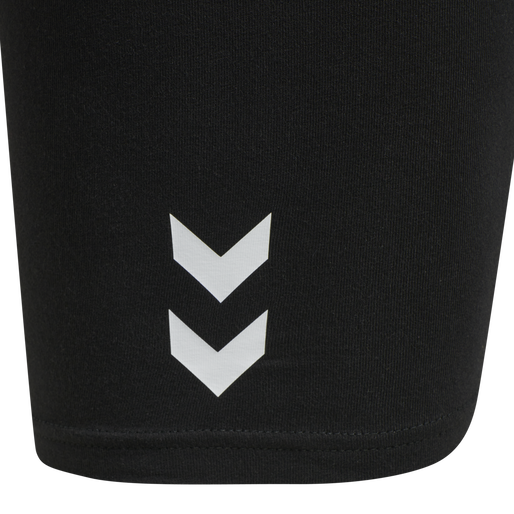 hmlTE MAJA MW COTTON TIGHT SHORTS, BLACK, packshot