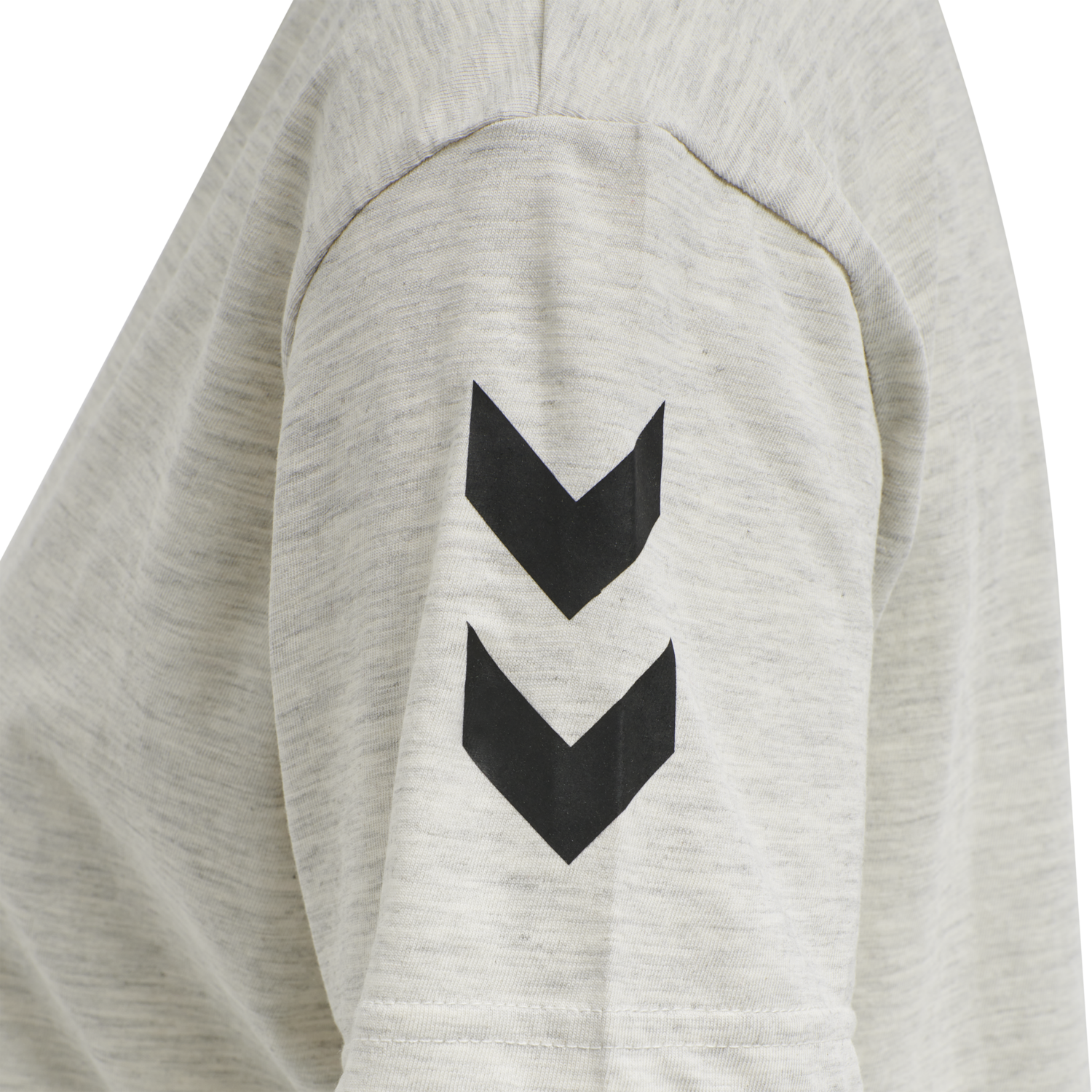 HMLGO COTTON T-SHIRT WOMAN S/S, EGRET MELANGE, packshot