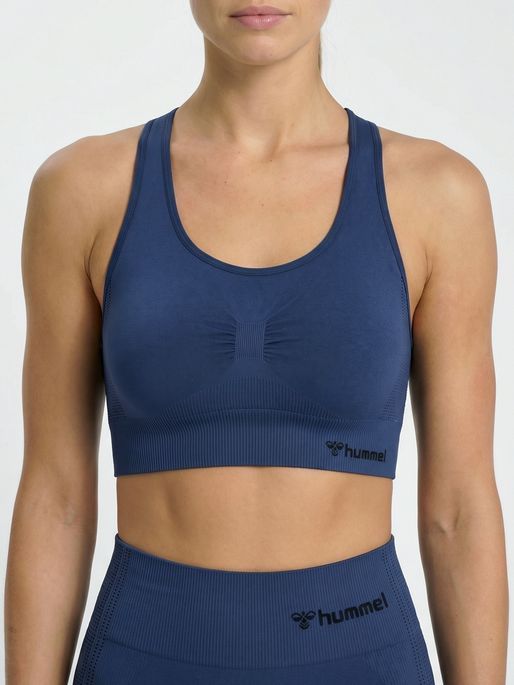 hmlMT SHAPING SEAMLESS SPORTS TOP, INSIGNIA BLUE, model