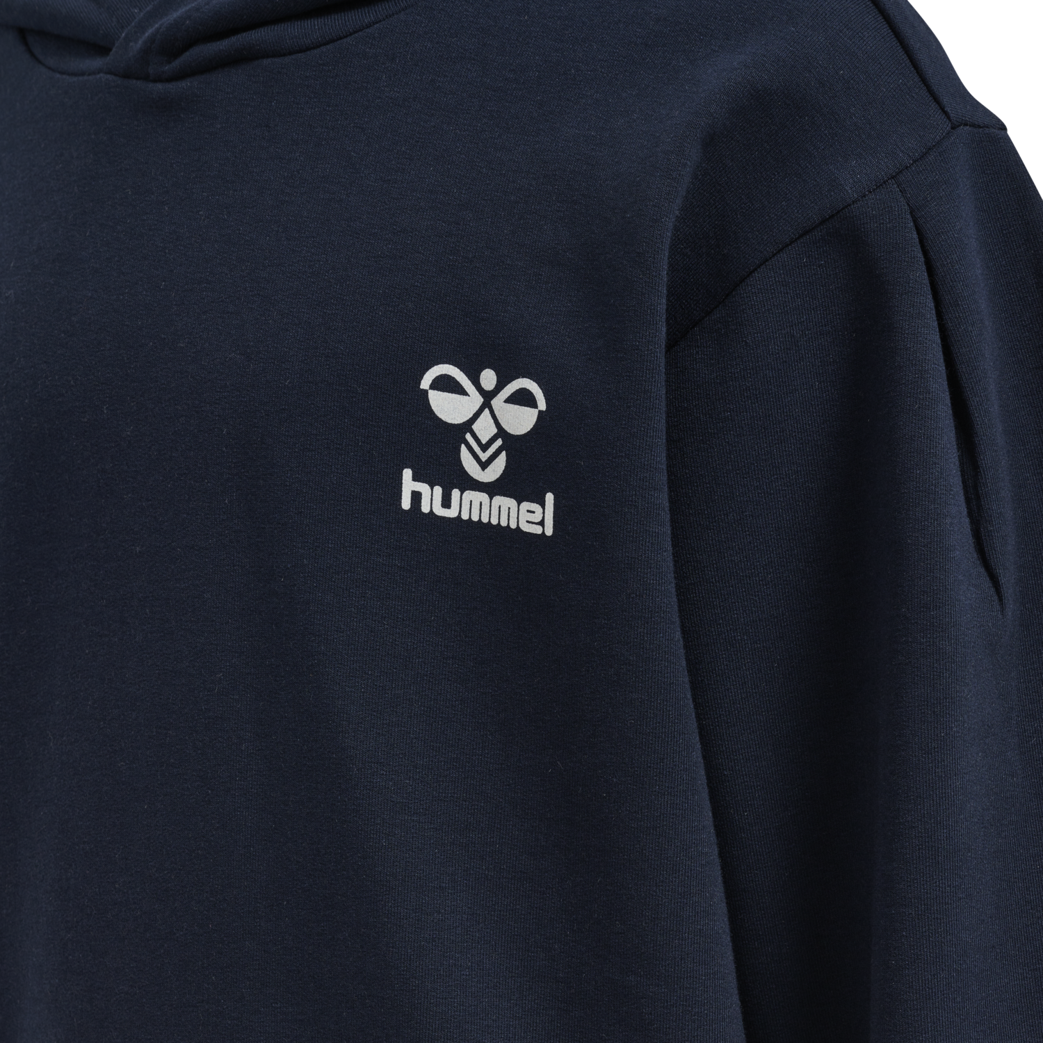 hmlDUE HOODIE, BLACK IRIS, packshot