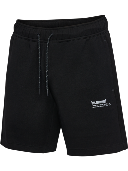 hmlTECH FLEECE SHORTS, BLACK hmlTECH FLEECE SHORTS, BLACK, packshot