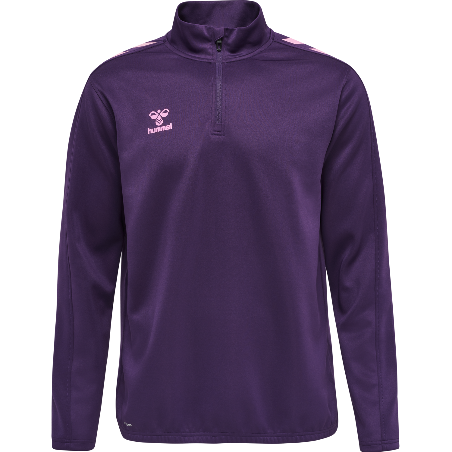 hmlCORE XK HALF ZIP POLY SWEAT, ACAI, packshot