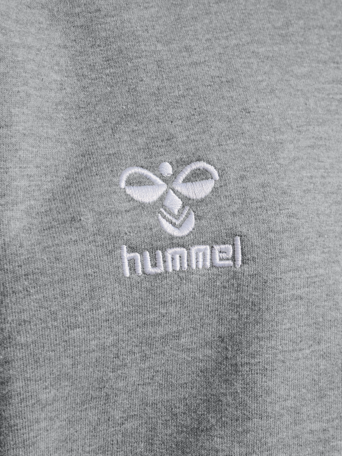 hmlGO 2.0 ZIP HOODIE KIDS, GREY MELANGE, packshot