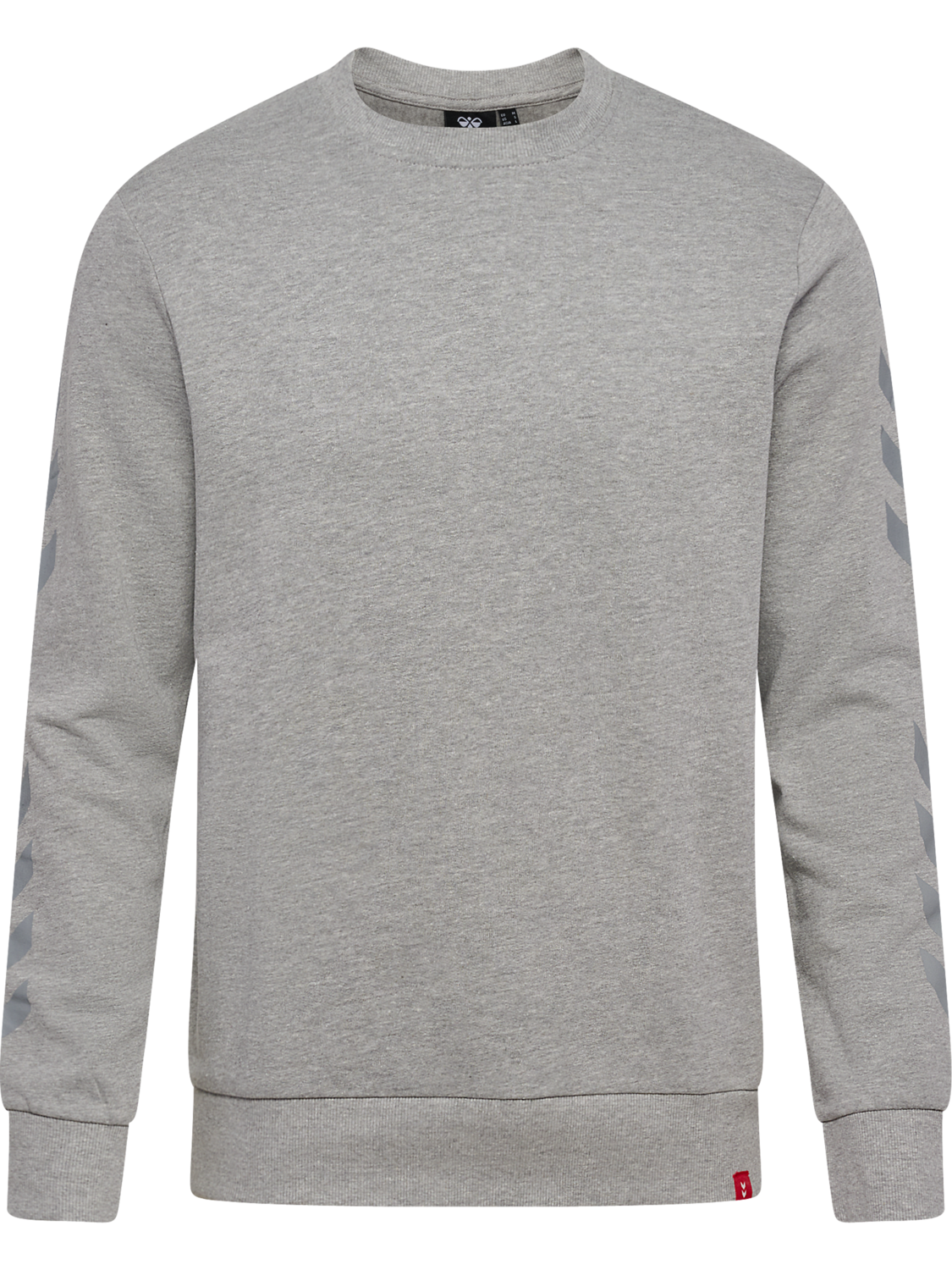 hmlLEGACY CHEVRON SWEATSHIRT + PANT, GREY MELANGE, packshot