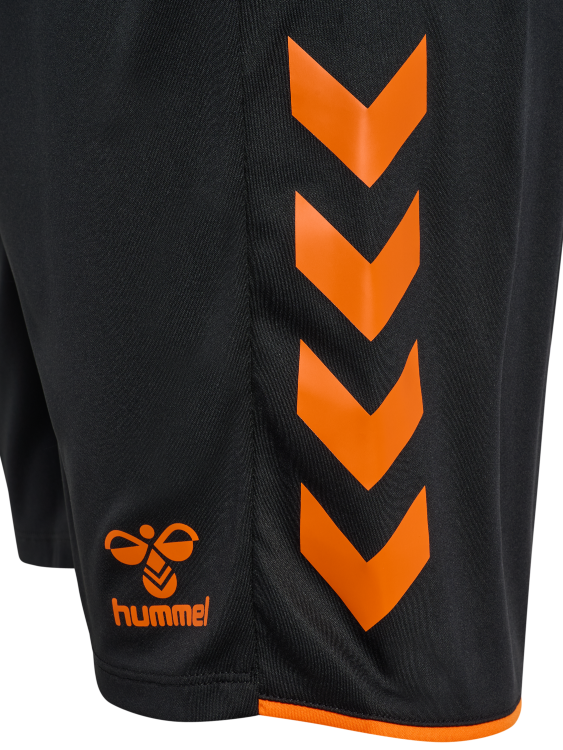 hmlCORE 2.0 SHORTS, BLACK/ORANGE TIGER, packshot