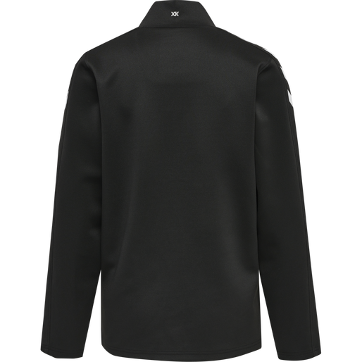 hmlCORE XK POLY ZIP SWEAT WOMAN, BLACK/BLACK, packshot