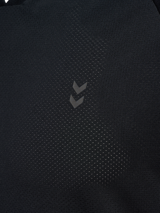 hmlPULSE MESH T-SHIRT S/S, BLACK/EBONY hmlPULSE MESH T-SHIRT S/S, BLACK/EBONY, packshot