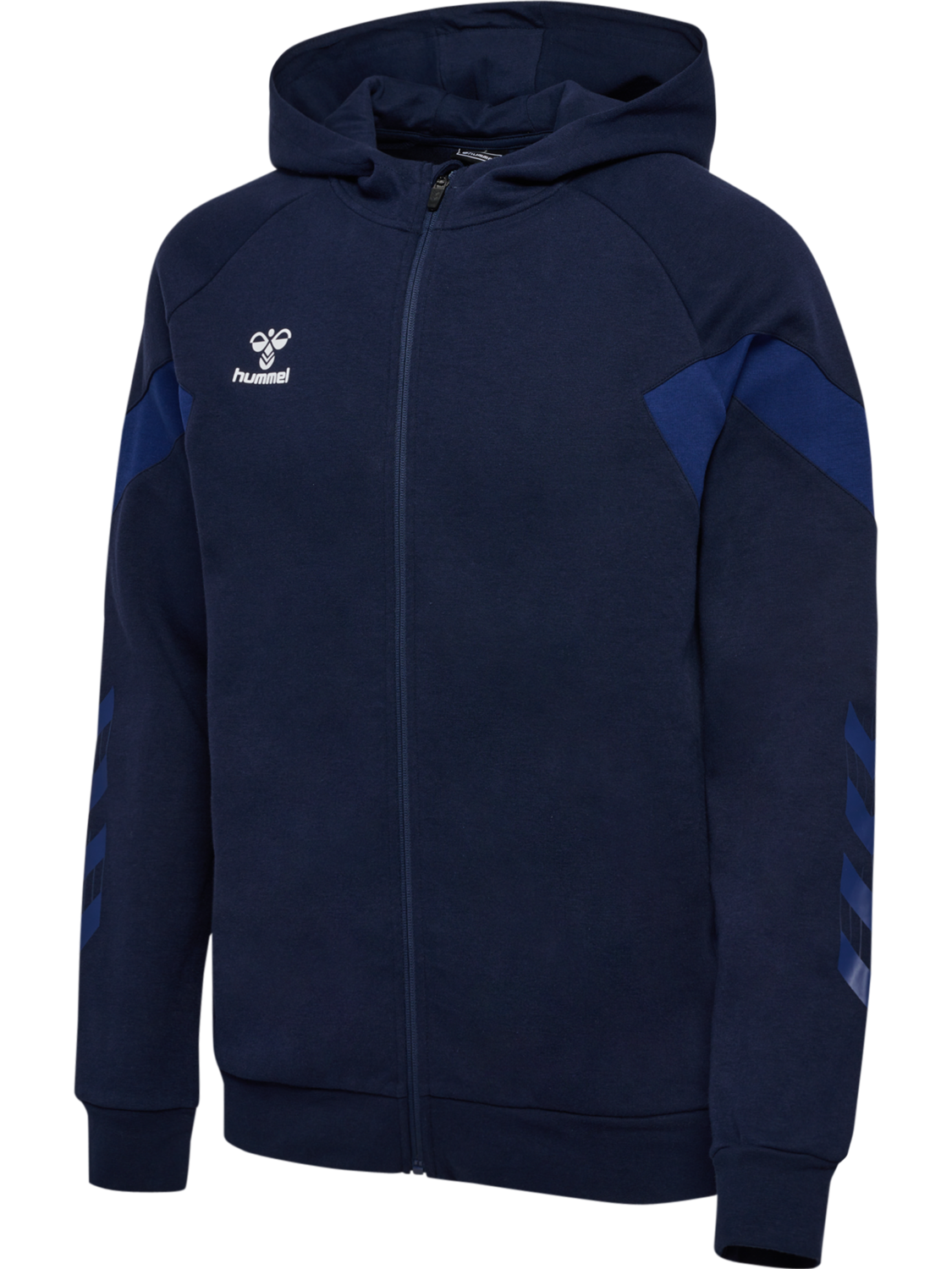 hmlTRAVEL ZIP HOODIE, MARINE, packshot