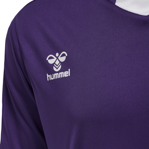 hmlCORE XK POLY JERSEY S/S, ACAI/WHITE, packshot