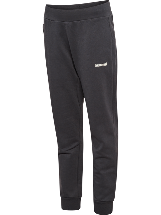hmlJR REGULAR ADJ WAIST PANTS, EBONY, packshot