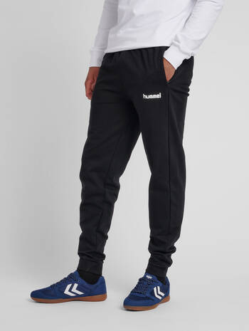 HMLGO COTTON PANT, BLACK, model