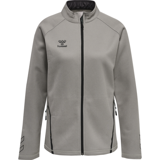 hmlCIMA XK ZIP JACKET WOMAN, GREY MELANGE hmlCIMA XK ZIP JACKET WOMAN, GREY MELANGE, packshot