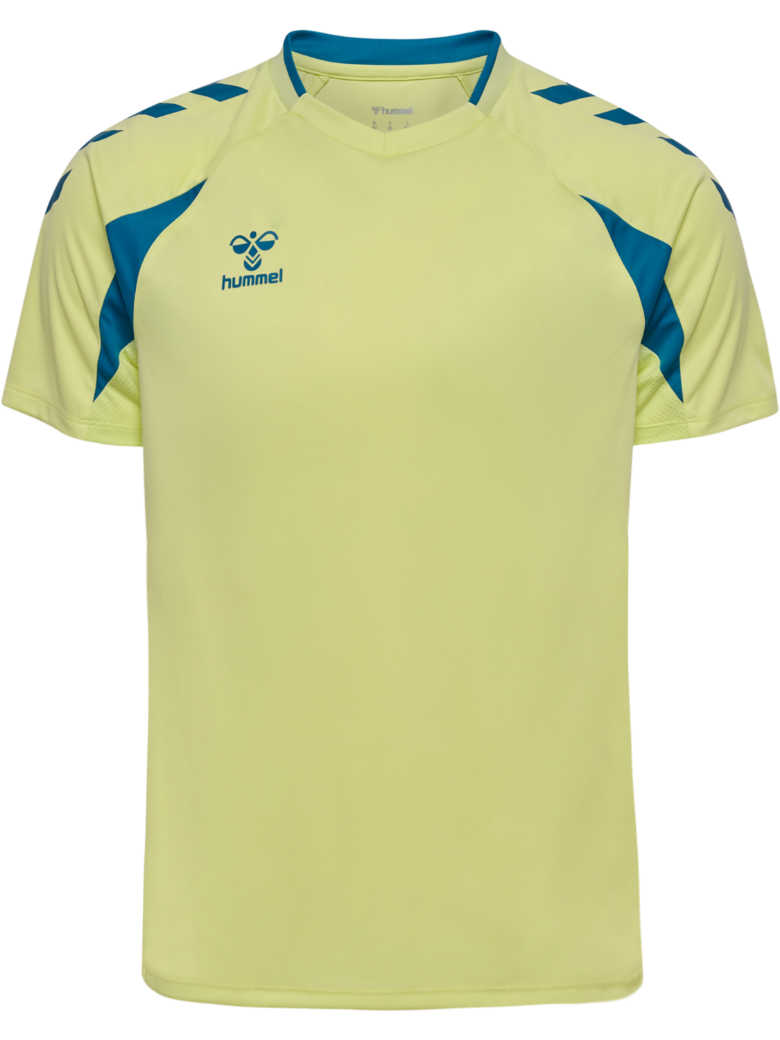 hmlCORE 2.0 JERSEY S/S, PALE LIME YELLOW/CELESTIAL, packshot