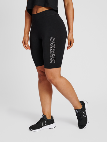 hmlTE MAJA 2-PACK MW C TIGHT SHORTS, BLACK, model