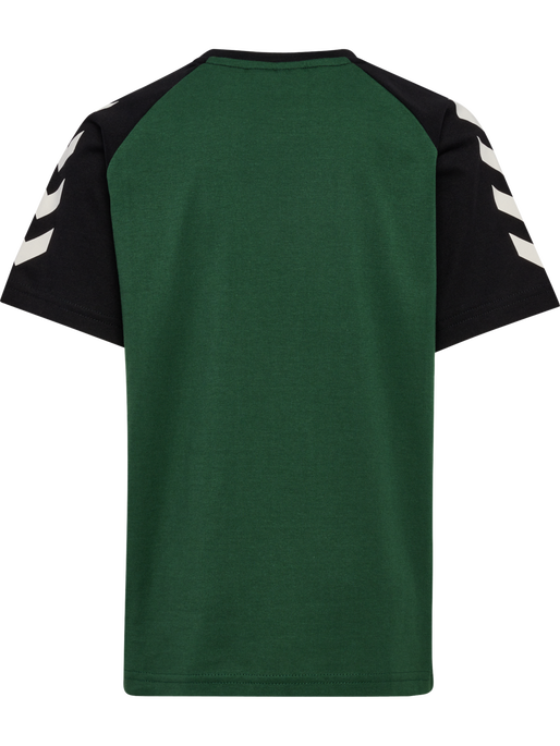 hmlJR LOGO T-SHIRT S/S, DARK GREEN, packshot