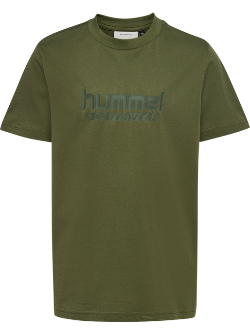 hmlJR BASE T-SHIRT S/S, WINTER MOSS, packshot