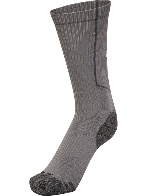 hmlPRO TRAINING SOCKS HIGH, STEEL GRAY/WHITE hmlPRO TRAINING SOCKS HIGH, STEEL GRAY/WHITE, packshot