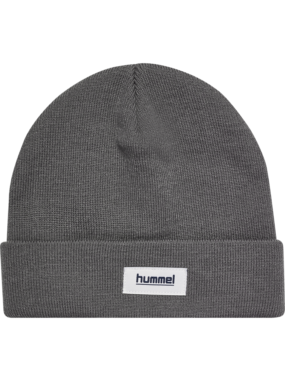 hmlJR KNIT BEANIE, DARK GULL GRAY, packshot