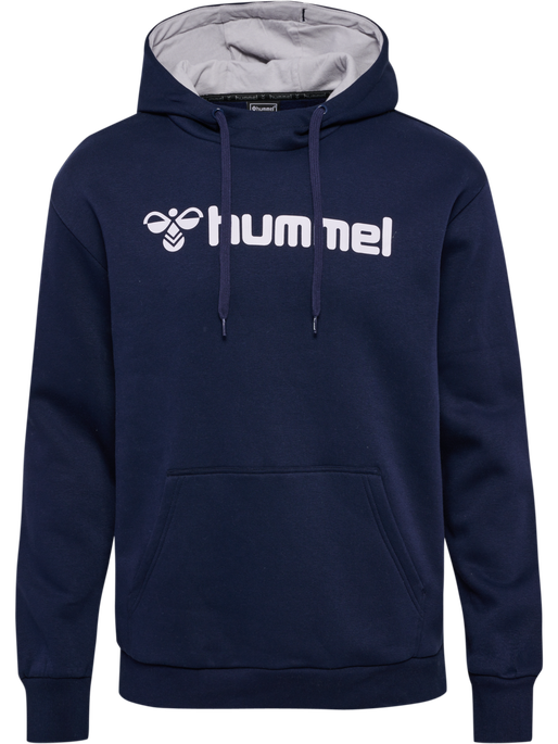 hmlMOVER COTTON HOODIE, MARINE, packshot