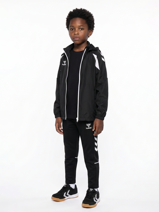 hmlCORE 2.0 ALL-WEATHER JACKET KIDS, BLACK/WHITE, model