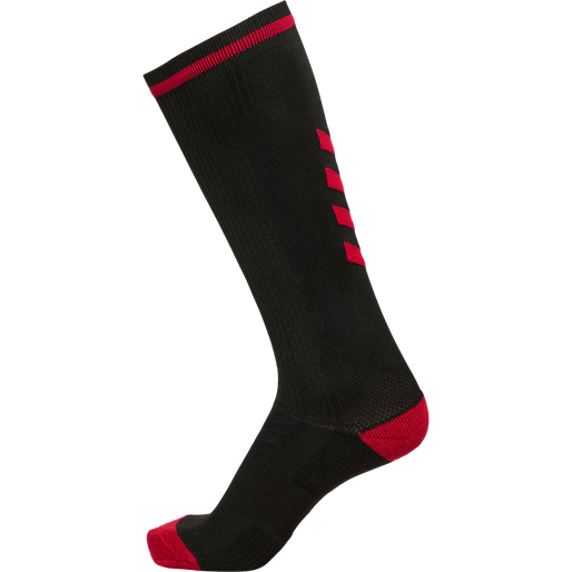 ELITE INDOOR SOCK HIGH, BLACK, packshot